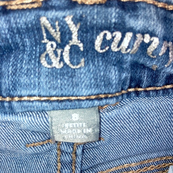 NY&CO Curvy Bootcut Denim Jeans Sz 8P - Picture 3 of 4